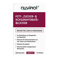 NUVINOL Fett- & Zucker- & Kohlenhydrateblock.Tabl. - 45St