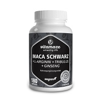MACA SCHWARZ+Tribulus+Ginseng Komplex Kapseln - 180St