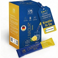 LIVADUR Kreatin Magnesium Vit.D3 Sticks Zitrone - 30St