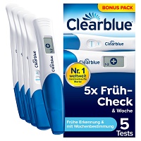 CLEARBLUE Schwangerschaftstest Multicheck 4+1 Urin - 5St