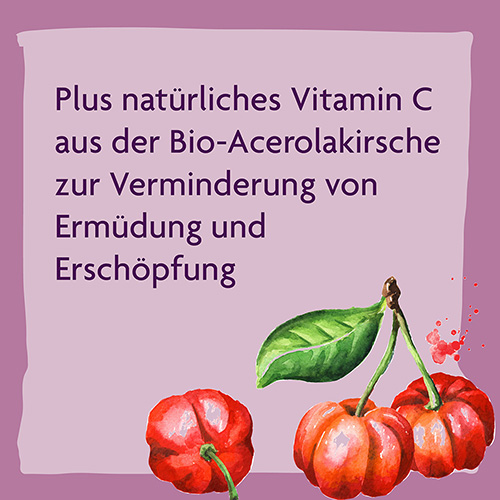 Ein Plus des Alepa® Mariendistel Bio-Leber-Tonikums ist das enthaltene Vitamin C aus der Bio-Acerolakirsche.